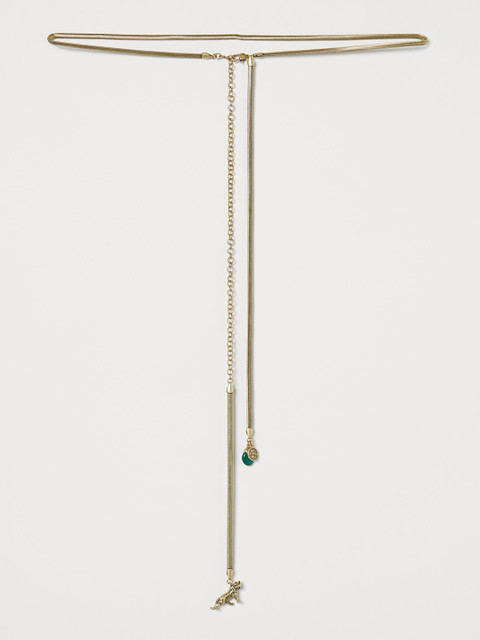 

H&M Women Gold Snake Chain Belt