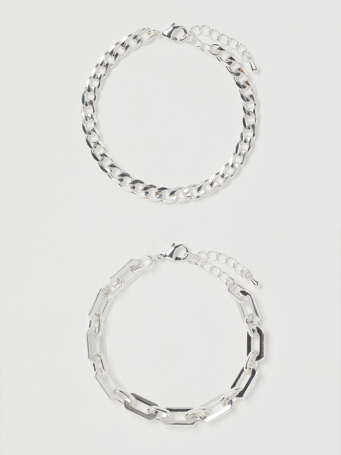 

H&M Silver-Toned 2-Pack Bracelets
