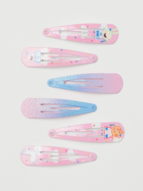 

H&M Girls Pink 6-Pack Hair Clips