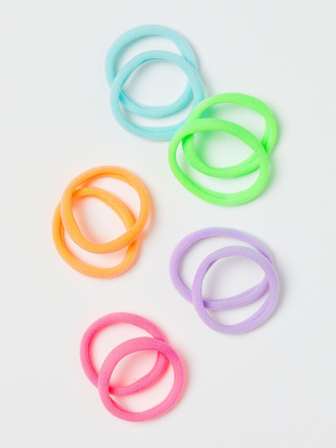 

H&M Girls Multicoloured 10-Pack Hair Elastics, Multi