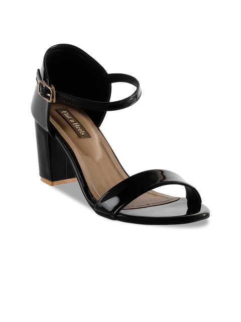 

Flat n Heels Women Black Solid Block Heels