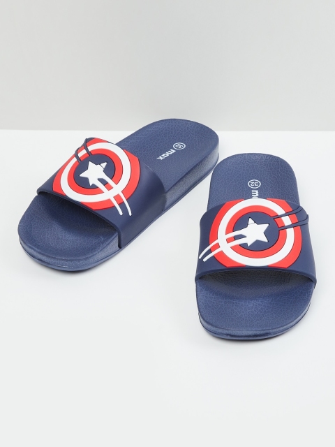 

max Boys Blue Captain America Printed Comfort Sandals