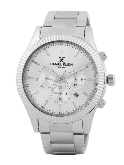 

Daniel Klein Men Silver-Toned Analogue Watch DK.1.12458-1