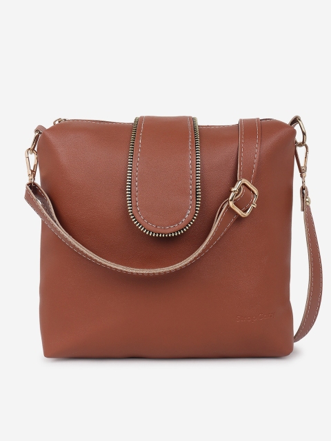 

Stropcarry Tan Brown Solid Sling Bag