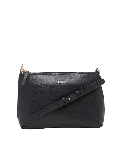 

BEAVER Black Solid Sling Bag