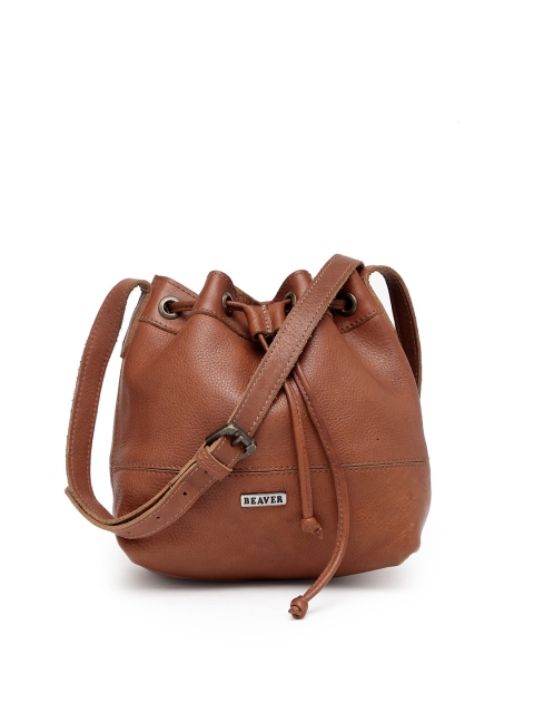 

BEAVER Brown Solid Hobo Bag
