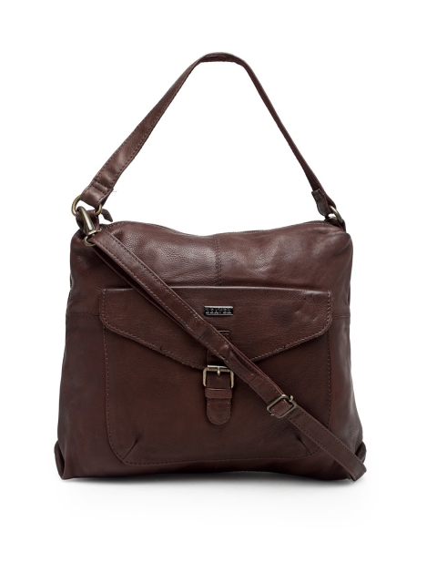 

BEAVER Brown Solid Handheld Bag
