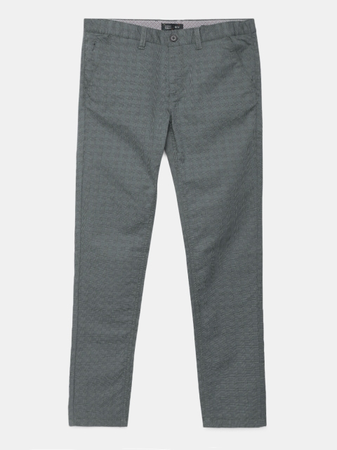 

Indian Terrain Boys Blue Checked Chinos Trousers