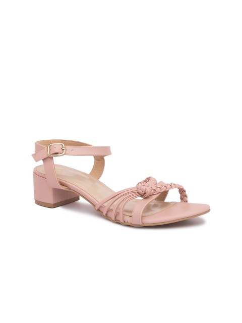 

Sole To Soul Women Pink Textured Sandals