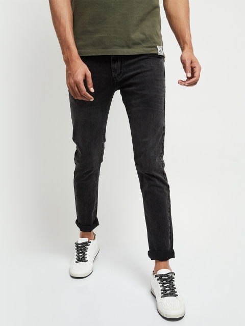 

max Men Black Skinny Fit Jeans