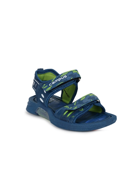 

Campus Unisex Kids Navy Blue & Green Comfort Sandals