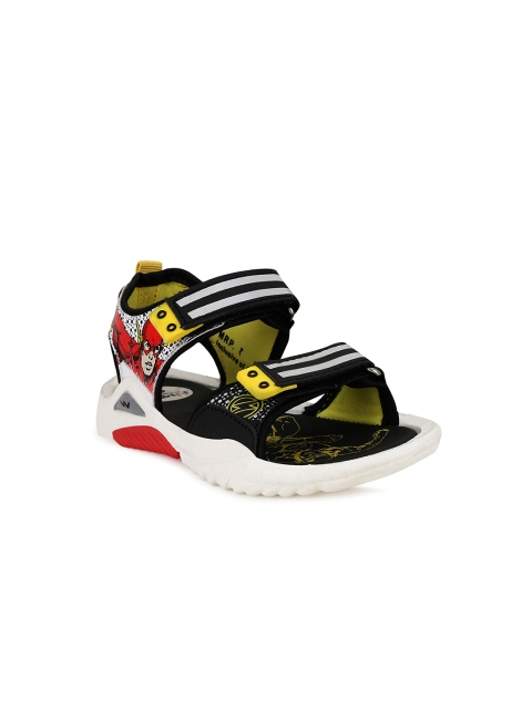 

Campus Unisex Kids Black & White Comfort Sandals
