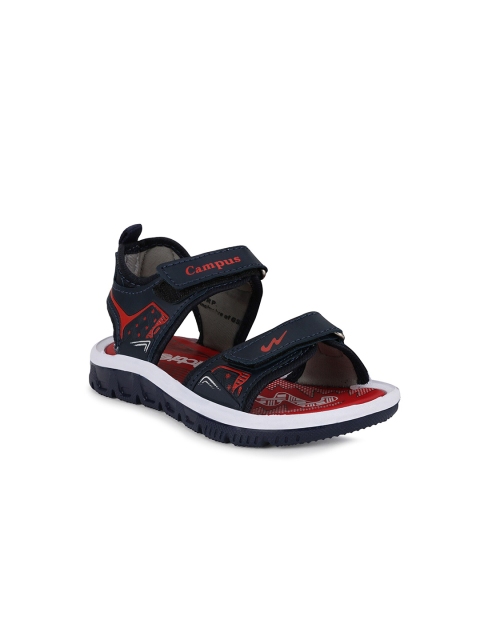 

Campus Kids Navy Blue & Red Sports Sandals