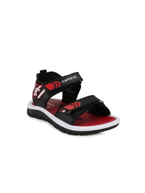 

Campus Unisex Kids Black & Red Comfort Sandals