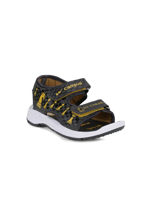 

Campus Unisex Kids Grey & Yellow Comfort Sandals