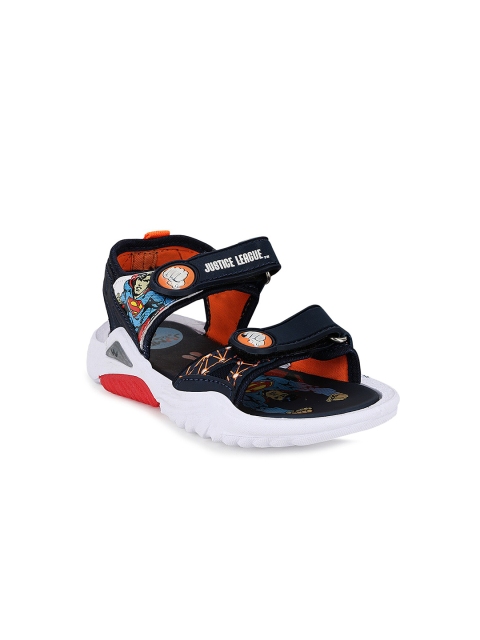 

Campus Unisex Kids Navy Blue & Orange Comfort Sandals