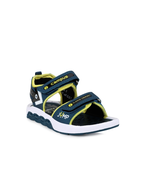 

Campus Unisex Kids Navy Blue & Yellow Comfort Sandals