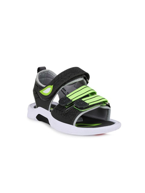 

Campus Unisex Kids Black & Green Comfort Sandals