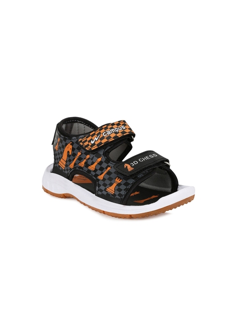

Campus Unisex Kids Black Sandals