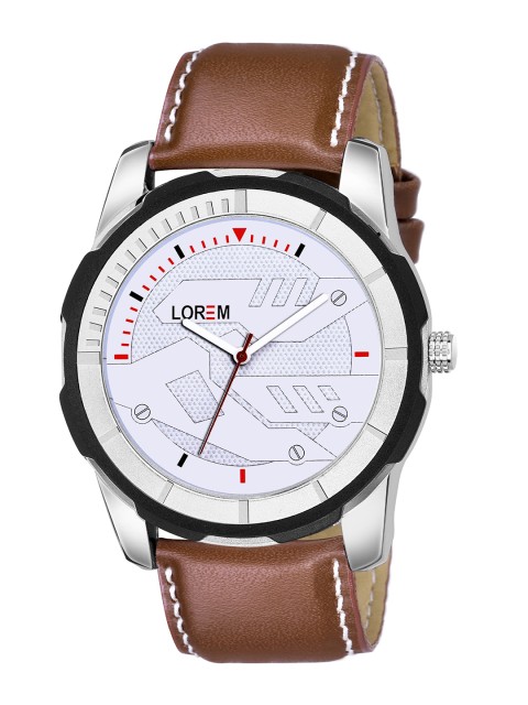 

LOREM Men Brown Analogue Watch