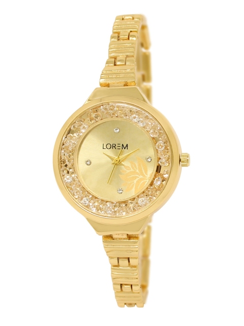 

LOREM Women Gold-Toned Analogue Watch LR224