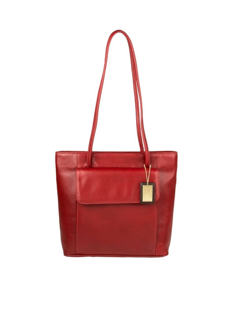 

Hidesign Red Solid Leather Shoulder Bag