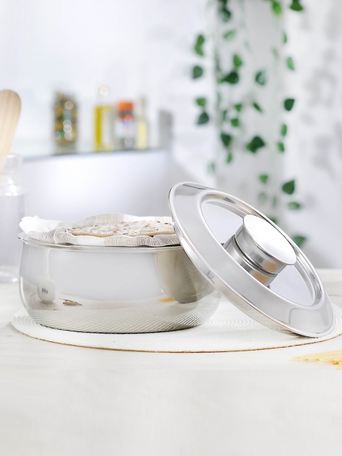 

Jensons Silver-Toned Solid Doubble Wall Stainless Steel Casserole
