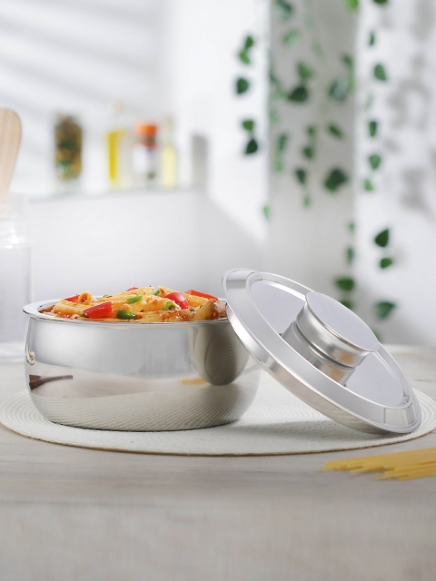 

Jensons Silver-Toned Solid Doubble Wall Stainless Steel Casserole