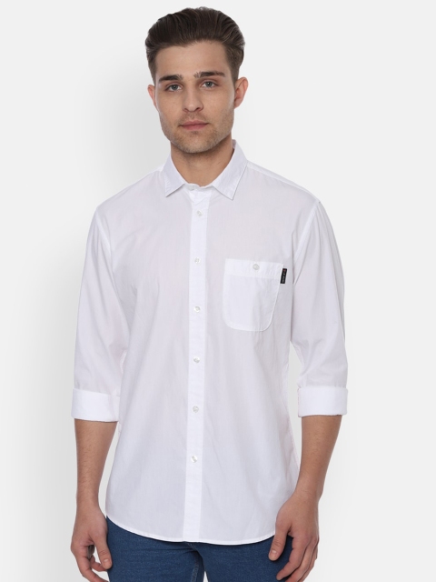 

Louis Philippe Jeans Men White Slim Fit Solid Casual Shirt