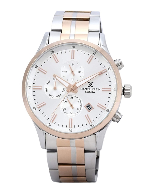 

Daniel Klein Men Silver-Toned Analogue Watch DK.1.12366-6