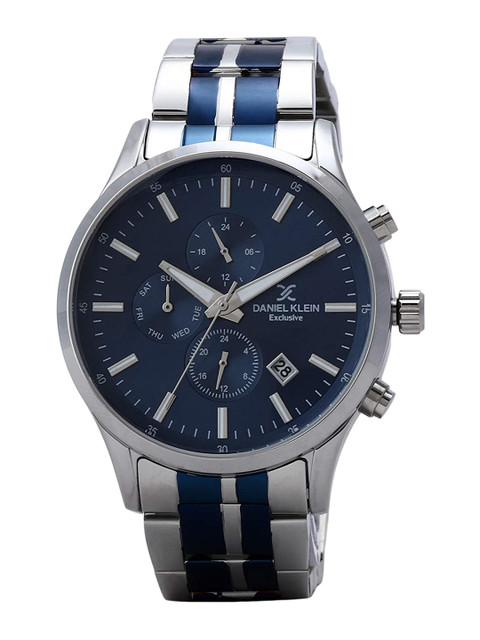

Daniel Klein Men Blue Analogue Watch DK.1.12366-3