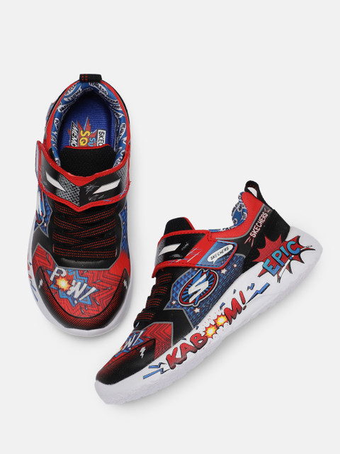 

Skechers Boys Black Printed DYNAMIGHT - DEFENDER SQUAD Sneakers