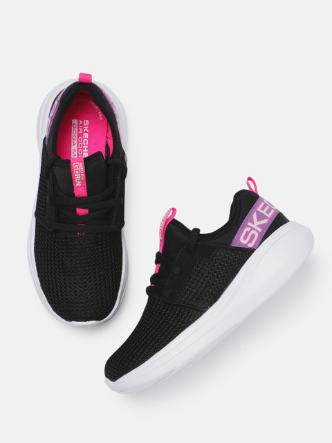 

Skechers Girls Black GO RUN FAST-VALOR Running Shoes