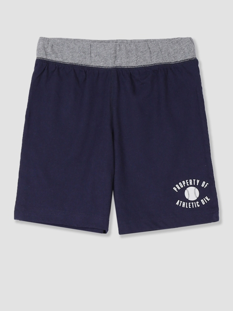 

The Childrens Place Boys Blue Solid Regular Fit Regular Shorts