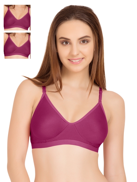 

Tweens Pack of 3 Magenta Full-Coverage T-Shirt Bras TW265
