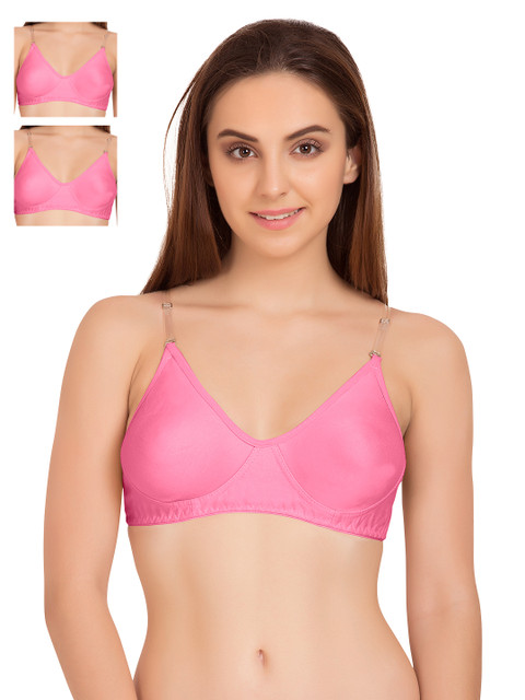 

Tweens Pack of 3 Pink Backless Bras 266