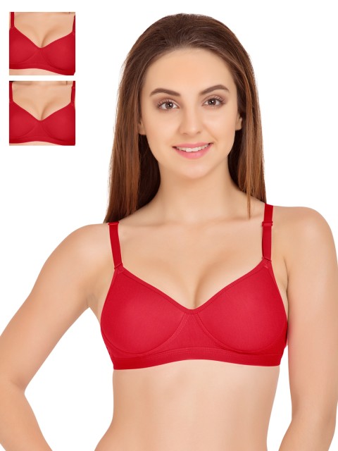 

Tweens Pack of 3 Red T-shirt Bras 1313