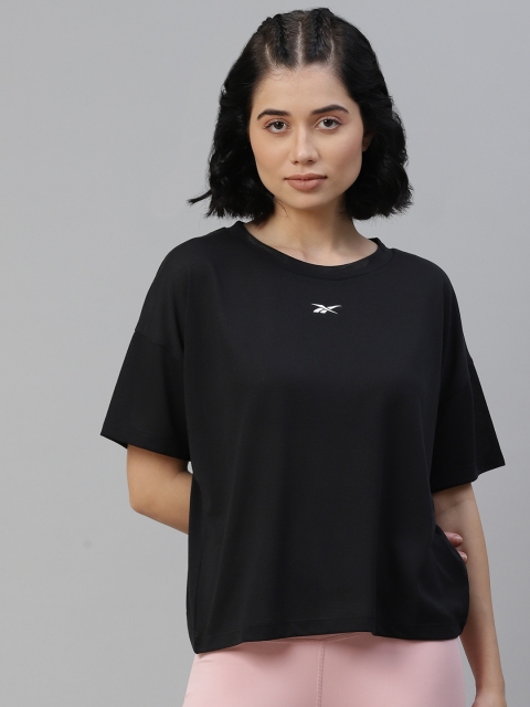 

Reebok Women Black WOR Supremium Detail Training T-Shirt
