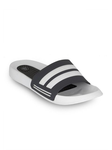 

Carlton London sports Men Grey & White Printed Sliders