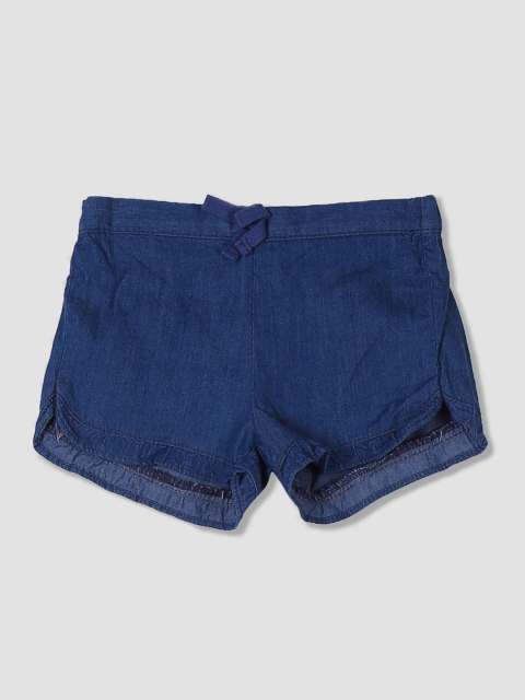 

The Childrens Place Girls Blue Solid Regular Fit Shorts