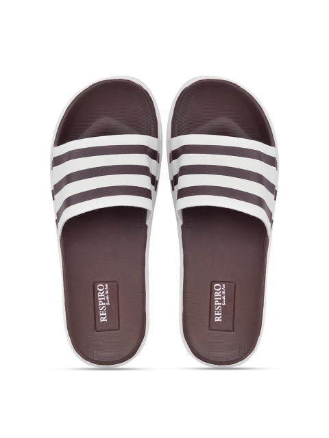 

Respiro Men Brown & White Comfort Sandals