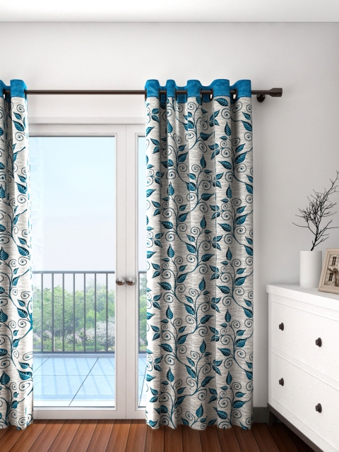 

Cortina Beige & Green Single Patterned Jacquard Blackout Door Curtain