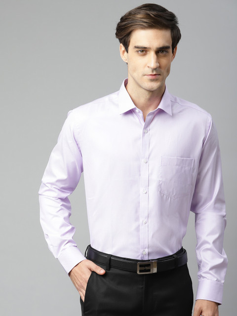 

Park Avenue Men Lavender Slim Fit Self Design Formal Shirt