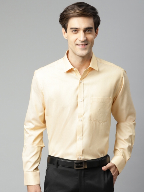 

Park Avenue Men Beige Slim Fit Solid Formal Shirt, Mustard