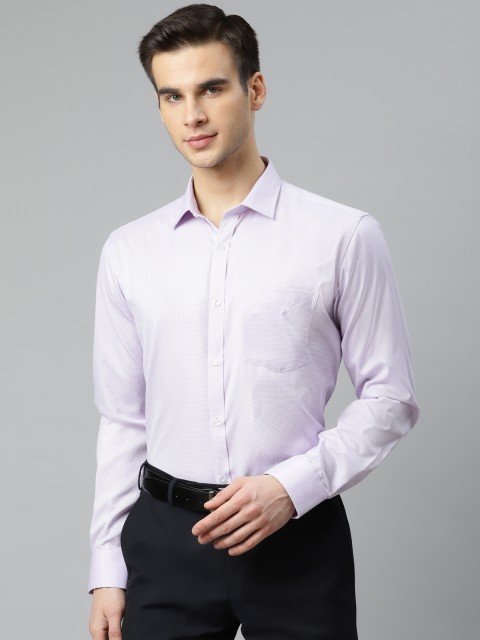 

Park Avenue Men Lavender Slim Fit Self Design Formal Shirt