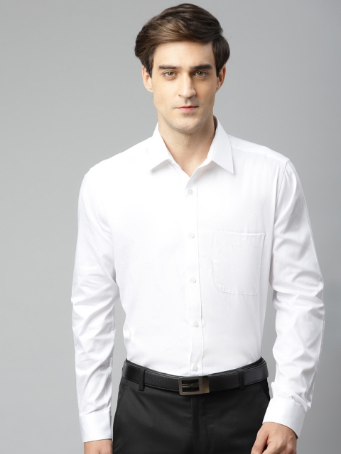 

Raymond Men White Pure Cotton Slim Fit Solid Formal Shirt