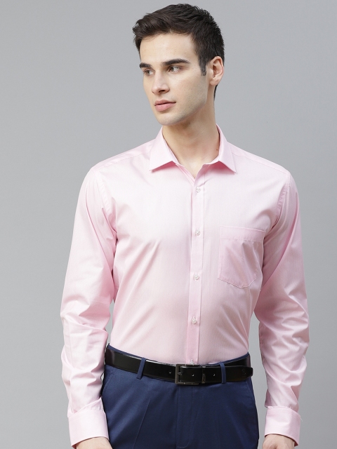 

Park Avenue Men Pink Slim Fit Checked Formal Shirt