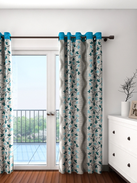 

Cortina Beige Single Patterned Jacquard Blackout Door Curtain