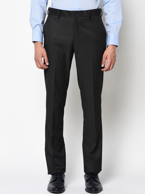 

Blackberrys Men Black Skinny Fit Solid Formal Trousers