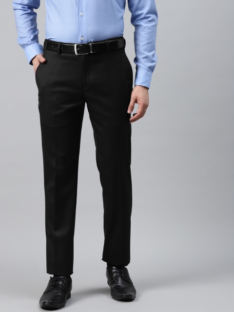 

Raymond Men Black Slim Fit Formal Trousers